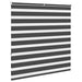 Jaluzea tip zebra neagră lățime țesătură 140,9 cm poliester - WALTI WALTI