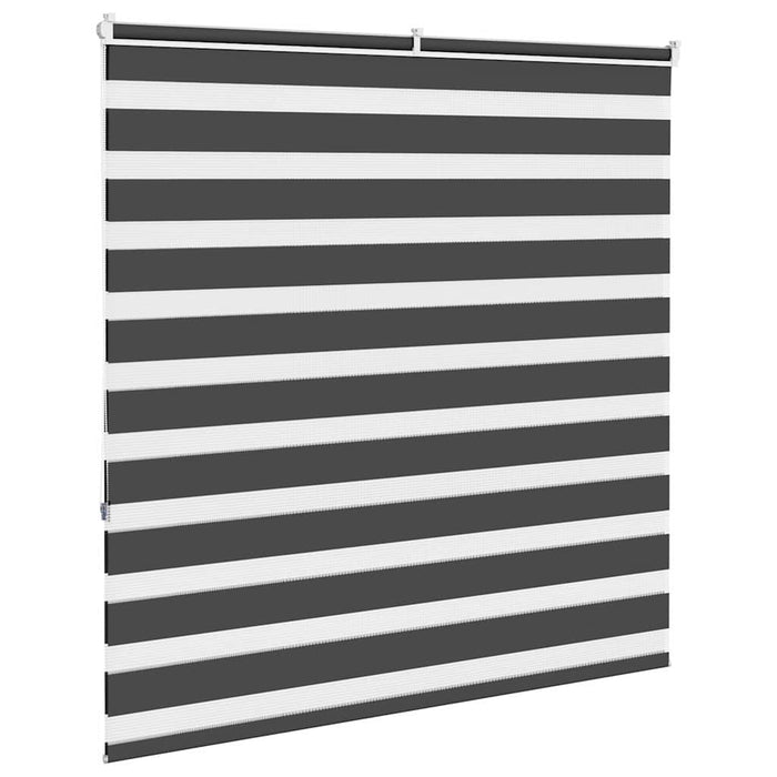 Jaluzea tip zebra neagră lățime țesătură 145,9 cm poliester - WALTI WALTI
