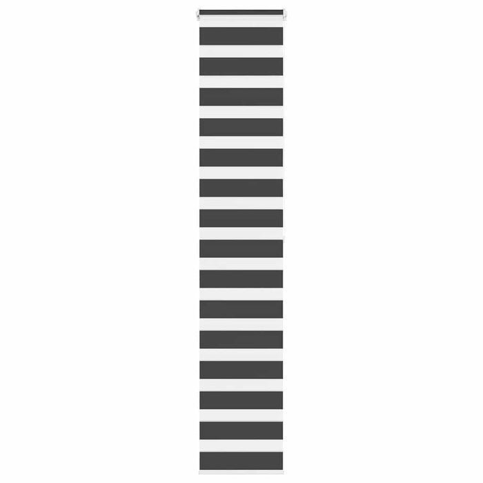 Jaluzea tip zebra neagră lățime țesătură 45,9 cm poliester - WALTI WALTI