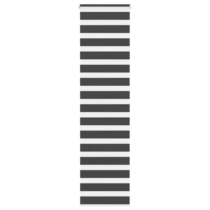 Jaluzea tip zebra neagră lățime țesătură 50,9 cm poliester - WALTI WALTI