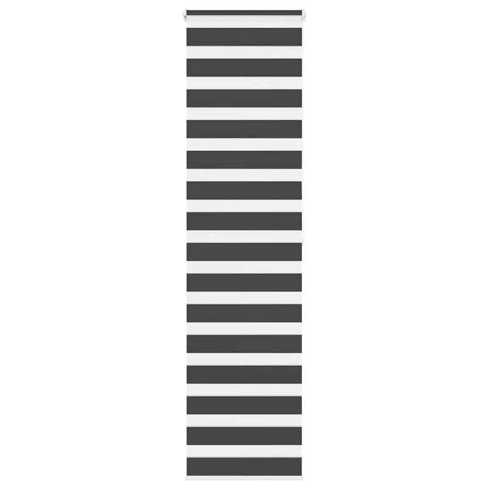 Jaluzea tip zebra neagră lățime țesătură 60,9 cm poliester - WALTI WALTI