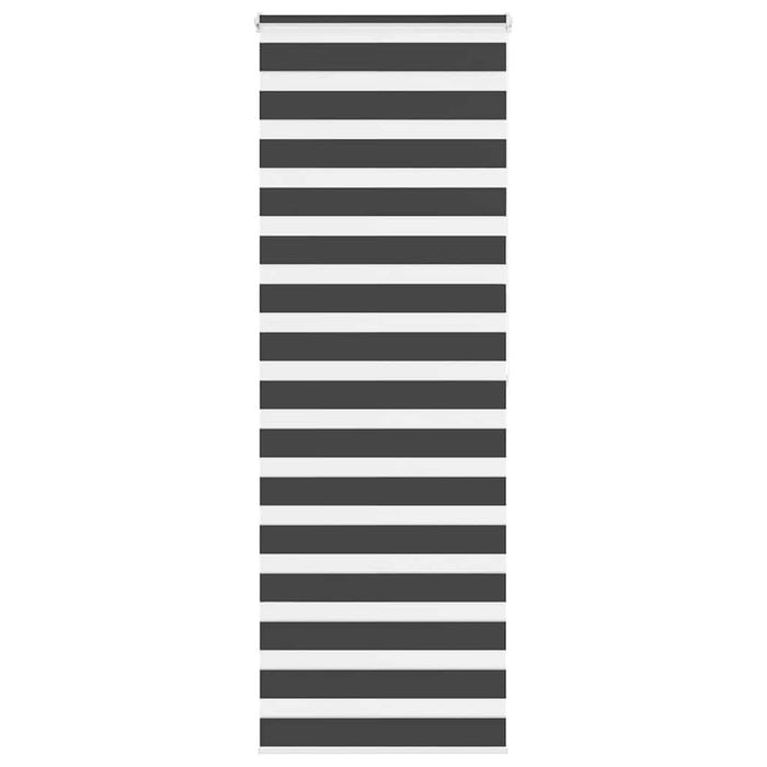 Jaluzea tip zebra neagră lățime țesătură 70,9 cm poliester - WALTI WALTI