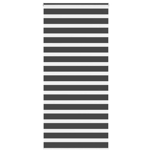 Jaluzea tip zebra neagră lățime țesătură 110,9 cm poliester - WALTI WALTI