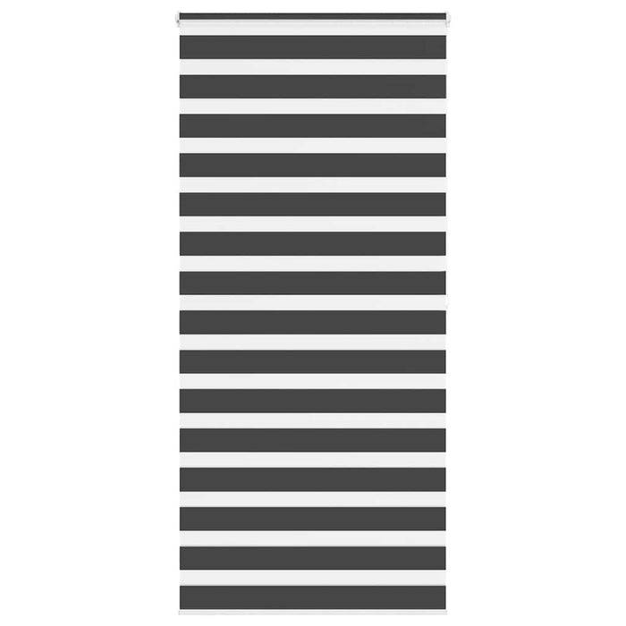 Jaluzea tip zebra neagră lățime țesătură 110,9 cm poliester - WALTI WALTI