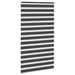 Jaluzea tip zebra neagră lățime țesătură 120,9 cm poliester - WALTI WALTI