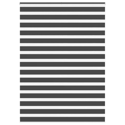 Jaluzea tip zebra neagră lățime țesătură 150,9 cm poliester - WALTI WALTI