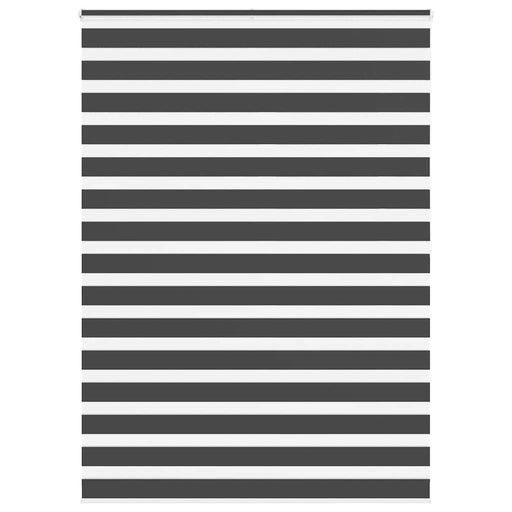 Jaluzea tip zebra neagră lățime țesătură 160,9 cm poliester - WALTI WALTI