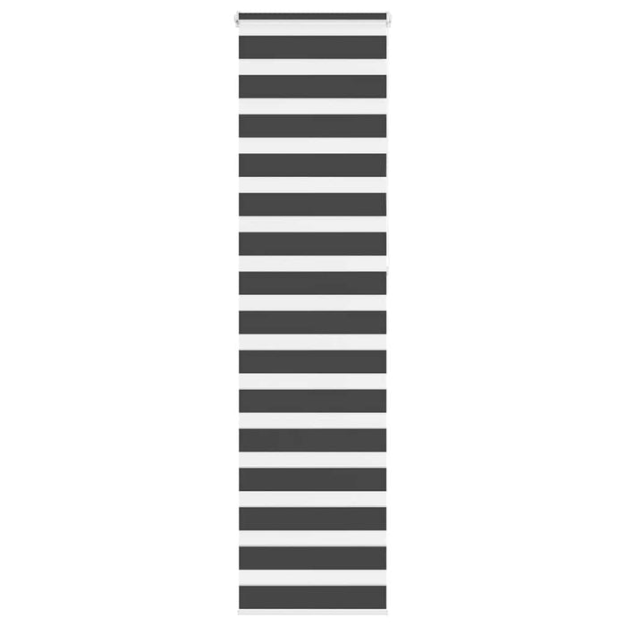 Jaluzea tip zebra neagră lățime țesătură 45,9 cm poliester - WALTI WALTI