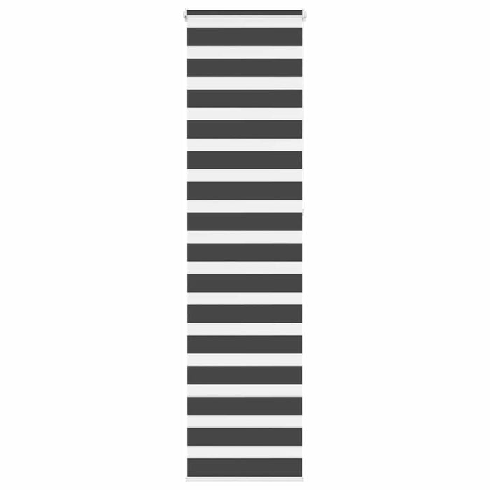 Jaluzea tip zebra neagră lățime țesătură 50,9 cm poliester - WALTI WALTI