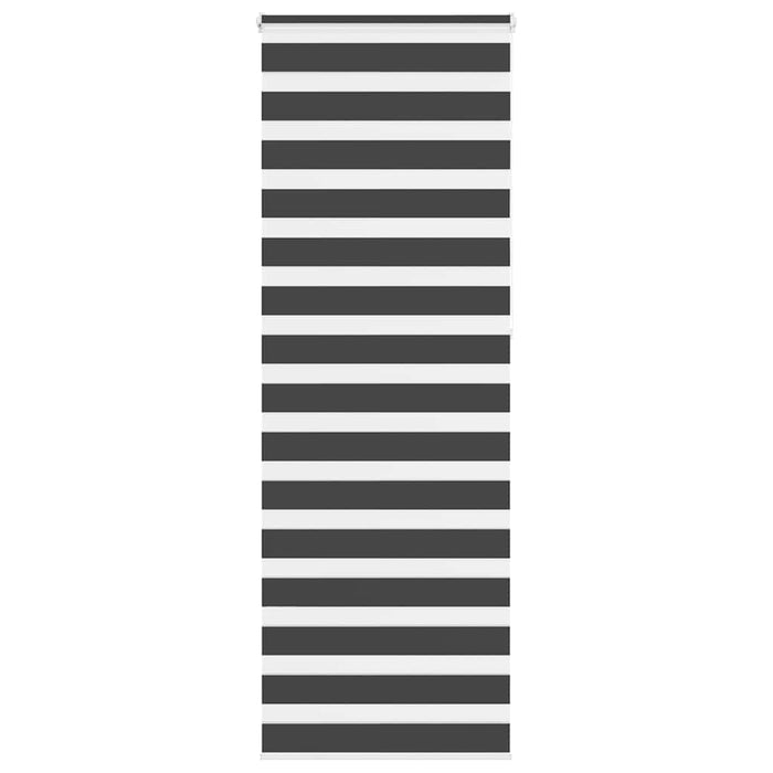 Jaluzea tip zebra neagră lățime țesătură 70,9 cm poliester - WALTI WALTI