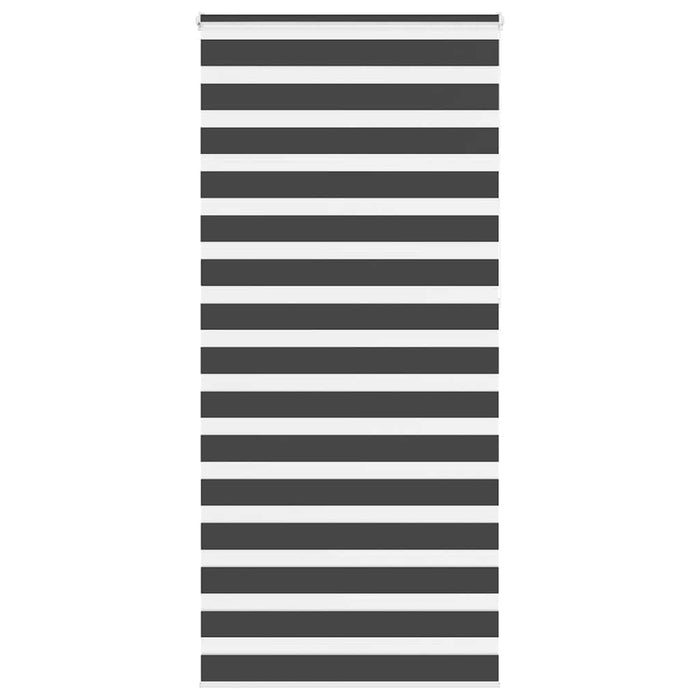 Jaluzea tip zebra neagră lățime țesătură 105,9 cm poliester WALTI