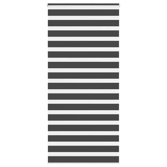 Jaluzea tip zebra neagră lățime țesătură 110,9 cm poliester - WALTI WALTI