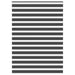 Jaluzea tip zebra neagră lățime țesătură 160,9 cm poliester - WALTI WALTI