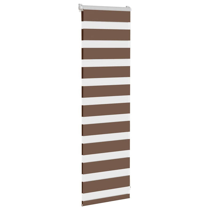Jaluzea tip zebra maro lățime țesătură 40,9 cm poliester - WALTI WALTI