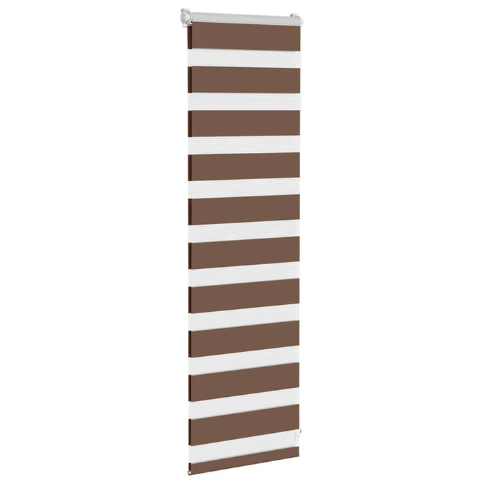 Jaluzea tip zebra maro lățime țesătură 45,9 cm poliester - WALTI WALTI