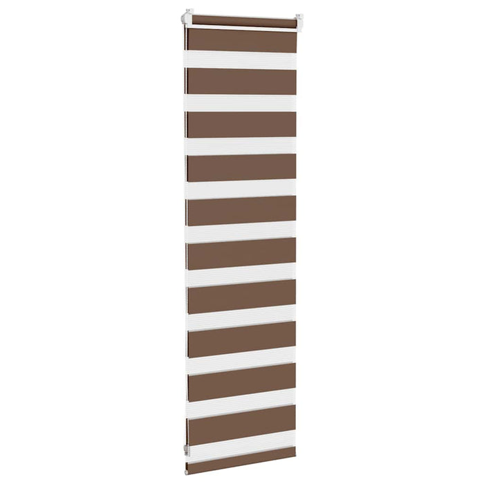 Jaluzea tip zebra maro lățime țesătură 45,9 cm poliester - WALTI WALTI