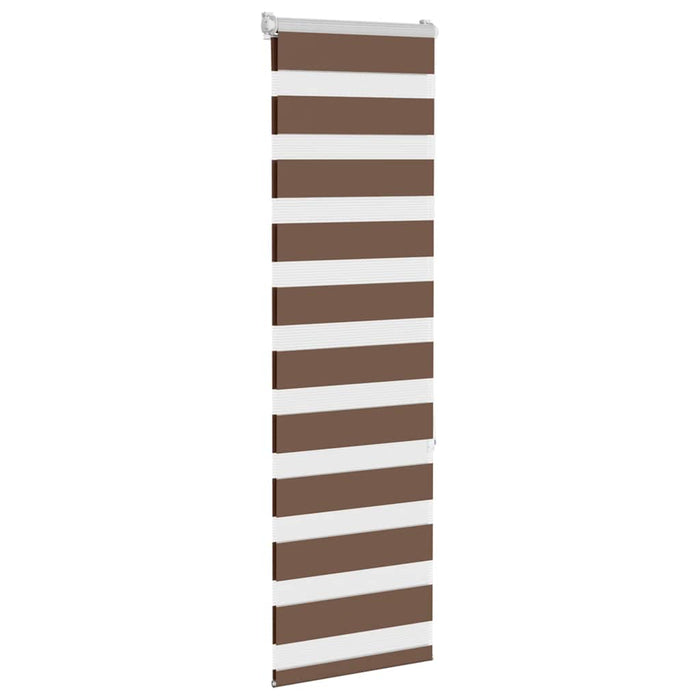 Jaluzea tip zebra maro lățime țesătură 45,9 cm poliester - WALTI WALTI