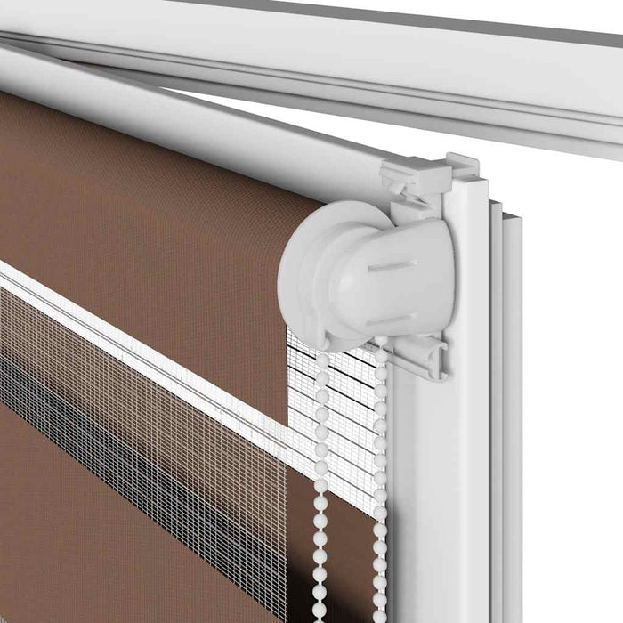 Jaluzea tip zebra maro lățime țesătură 100,9 cm poliester - WALTI WALTI