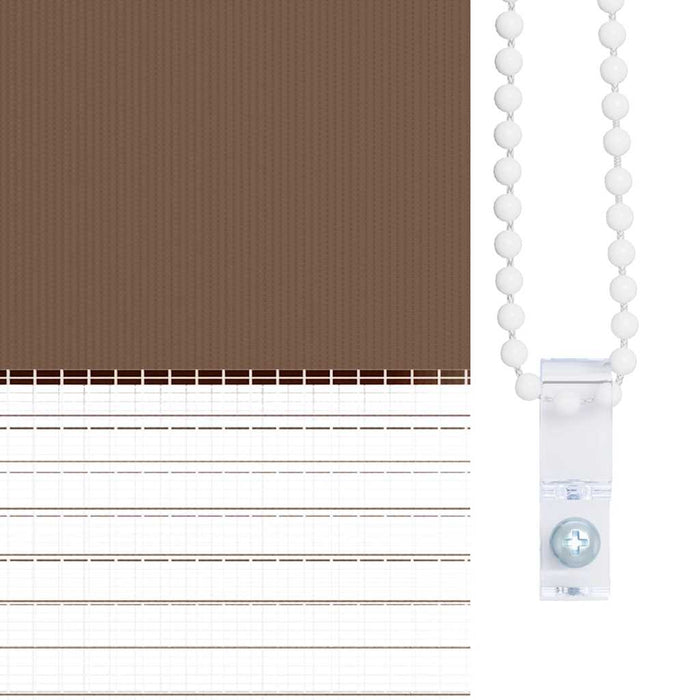 Jaluzea tip zebra maro lățime țesătură 100,9 cm poliester - WALTI WALTI