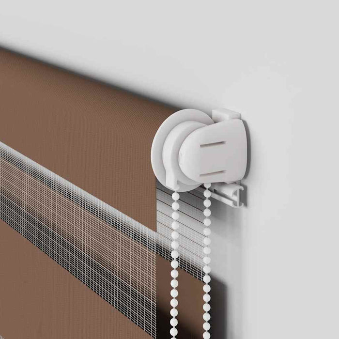 Jaluzea tip zebra maro lățime țesătură 100,9 cm poliester - WALTI WALTI