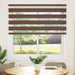 Jaluzea tip zebra maro lățime țesătură 135,9 cm poliester - WALTI WALTI