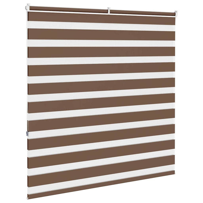 Jaluzea tip zebra maro lățime țesătură 140,9 cm poliester - WALTI WALTI
