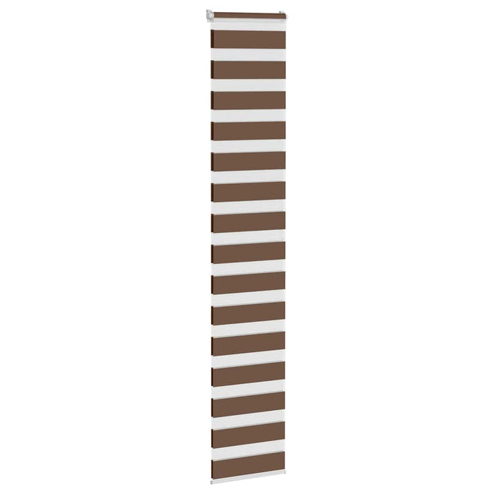 Jaluzea tip zebra maro lățime țesătură 35,9 cm poliester - WALTI WALTI