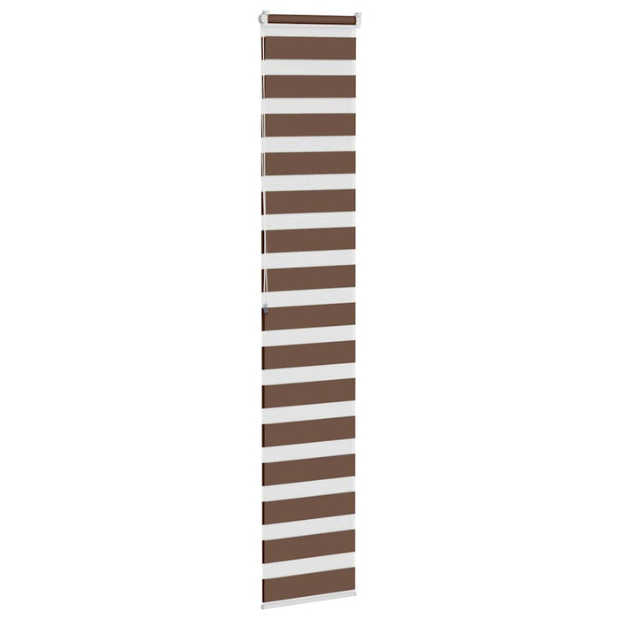 Jaluzea tip zebra maro lățime țesătură 35,9 cm poliester - WALTI WALTI