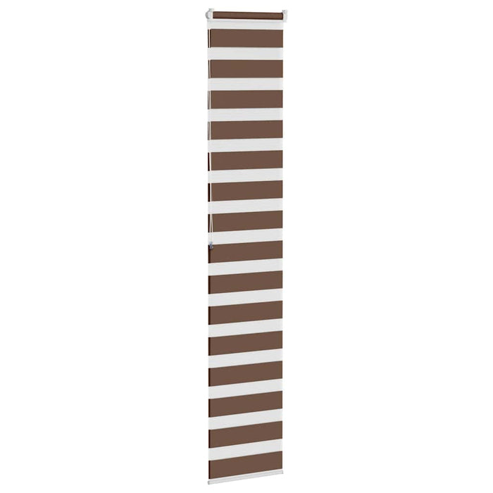 Jaluzea tip zebra maro lățime țesătură 40,9 cm poliester - WALTI WALTI