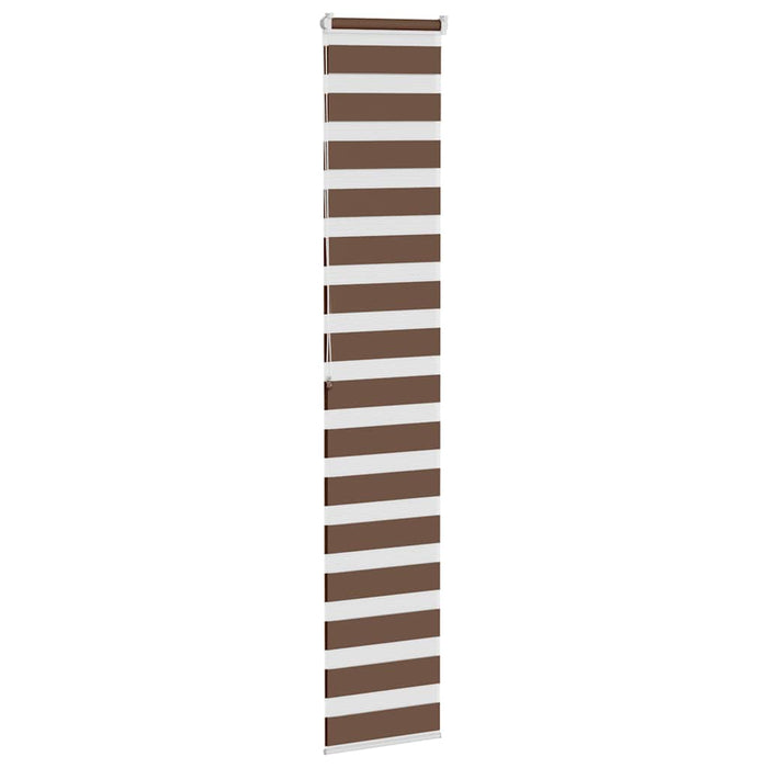 Jaluzea tip zebra maro lățime țesătură 45,9 cm poliester - WALTI WALTI