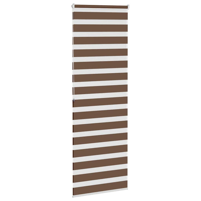 Jaluzea tip zebra maro lățime țesătură 70,9 cm poliester - WALTI WALTI