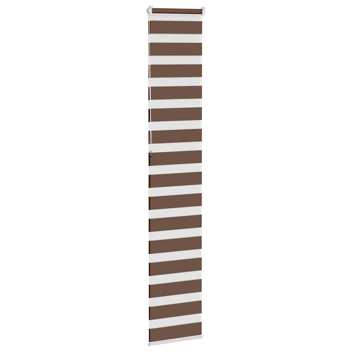 Jaluzea tip zebra maro lățime țesătură 35,9 cm poliester - WALTI WALTI