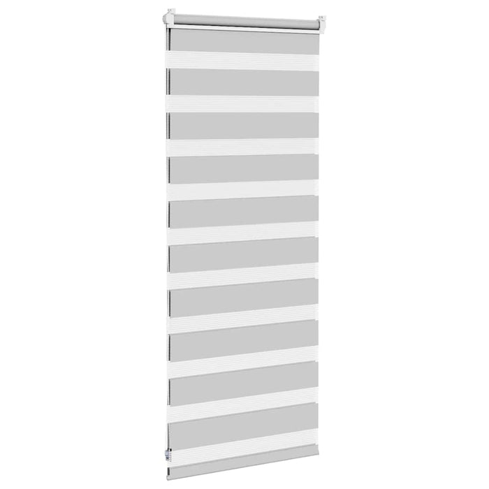 Jaluzea tip zebra gri deschis lățime țesătură 55,9 cm poliester - WALTI WALTI
