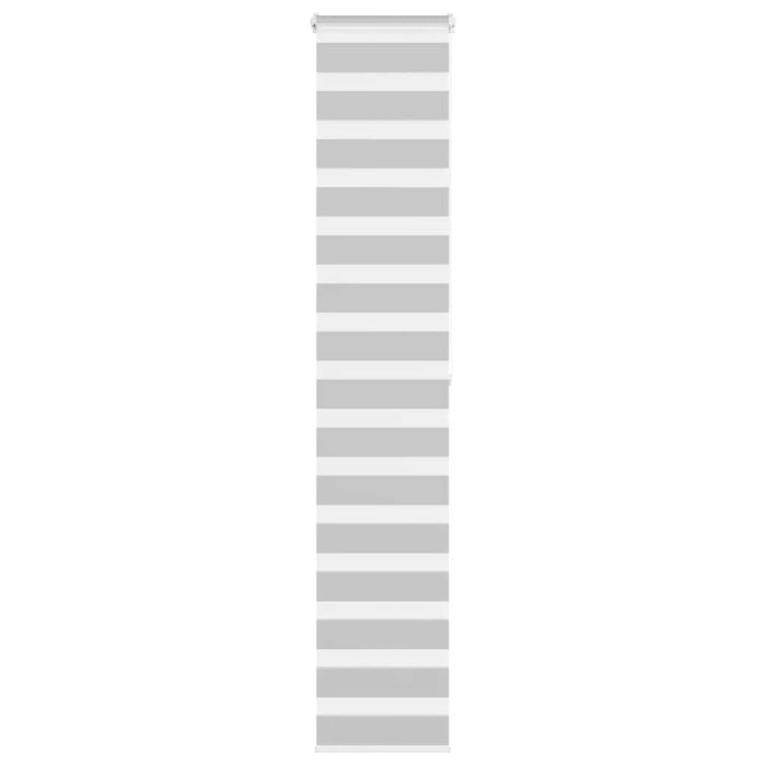 Jaluzea tip zebra gri deschis lățime țesătură 35,9 cm poliester - WALTI WALTI
