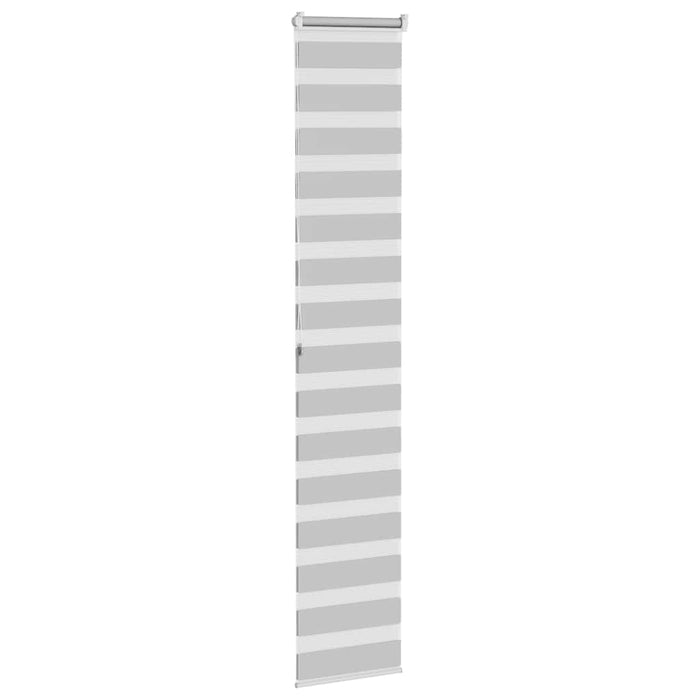 Jaluzea tip zebra gri deschis lățime țesătură 35,9 cm poliester - WALTI WALTI