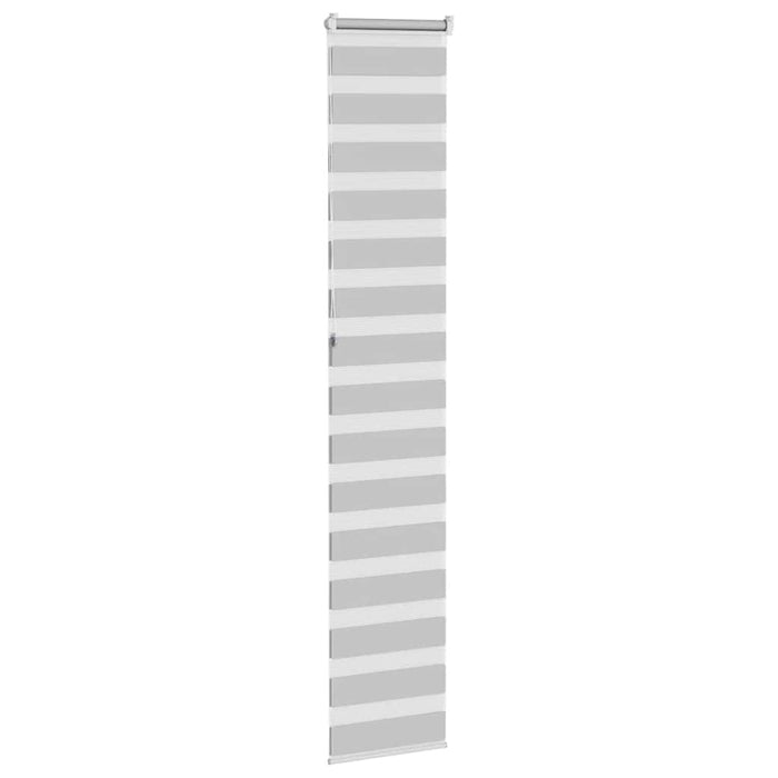 Jaluzea tip zebra gri deschis lățime țesătură 35,9 cm poliester - WALTI WALTI