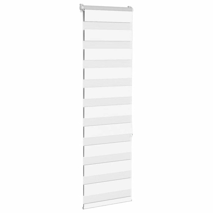 Jaluzea tip zebra alb lățime țesătură 40,9 cm poliester - WALTI WALTI