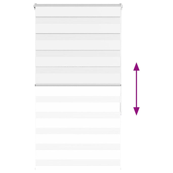 Jaluzea tip zebra alb lățime țesătură 65,9 cm poliester - WALTI WALTI