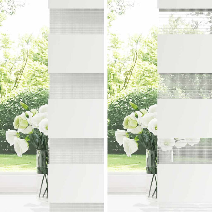 Jaluzea tip zebra alb lățime țesătură 65,9 cm poliester - WALTI WALTI