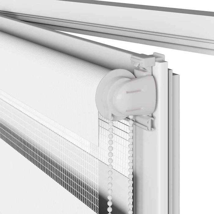 Jaluzea tip zebra alb lățime țesătură 115,9 cm poliester - WALTI WALTI