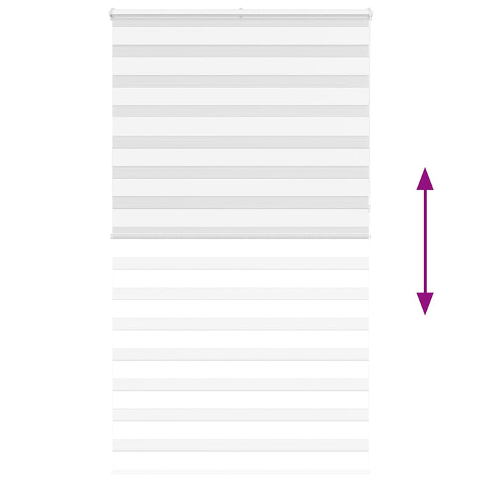 Jaluzea tip zebra alb lățime țesătură 115,9 cm poliester - WALTI WALTI