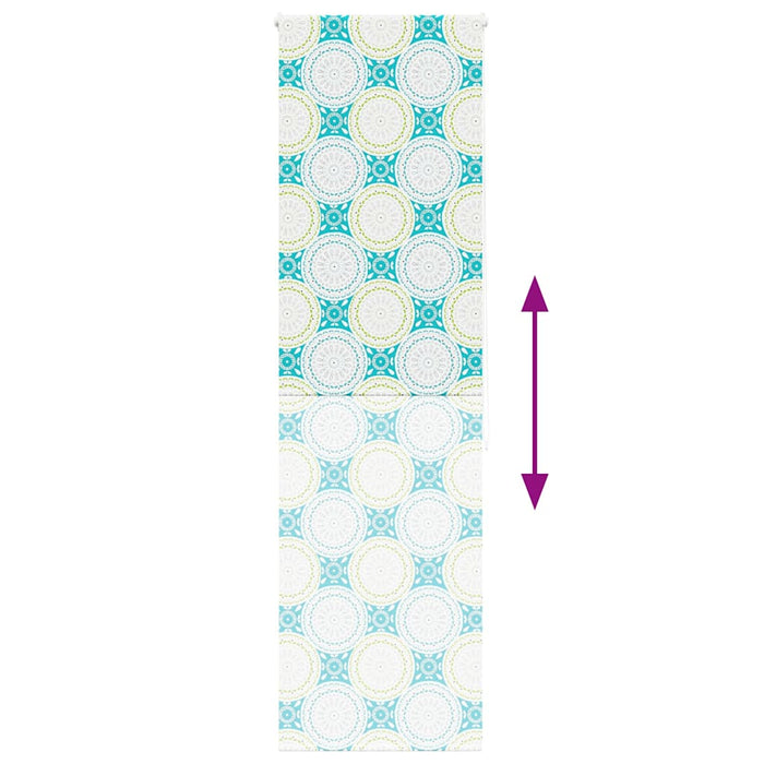 Jaluzea cu rolă de duș 80x240 cm, lățime materială 76 cm WALTI