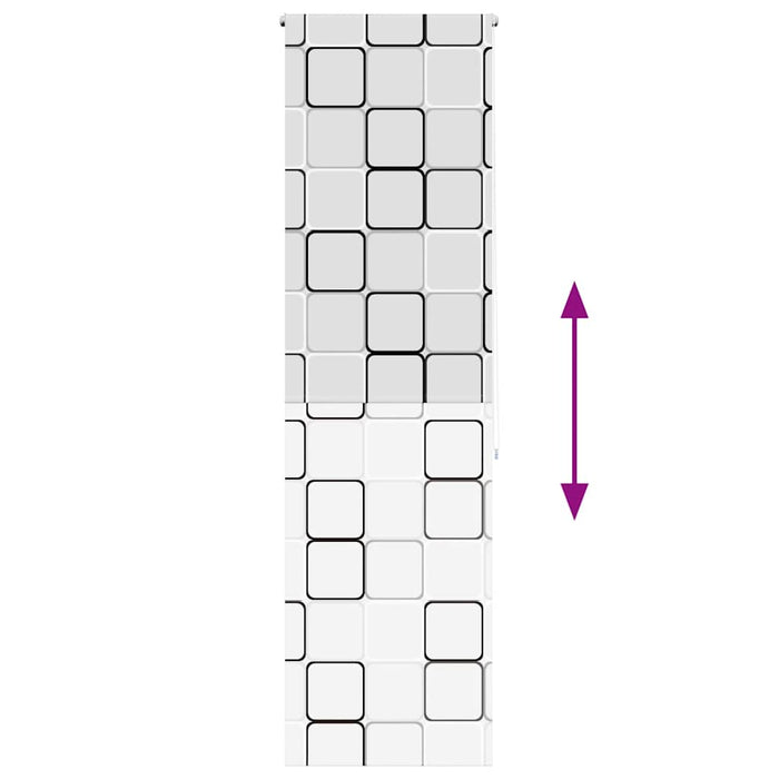 Jaluzea cu rolă de duș 80x240 cm, lățime materială 76 cm WALTI