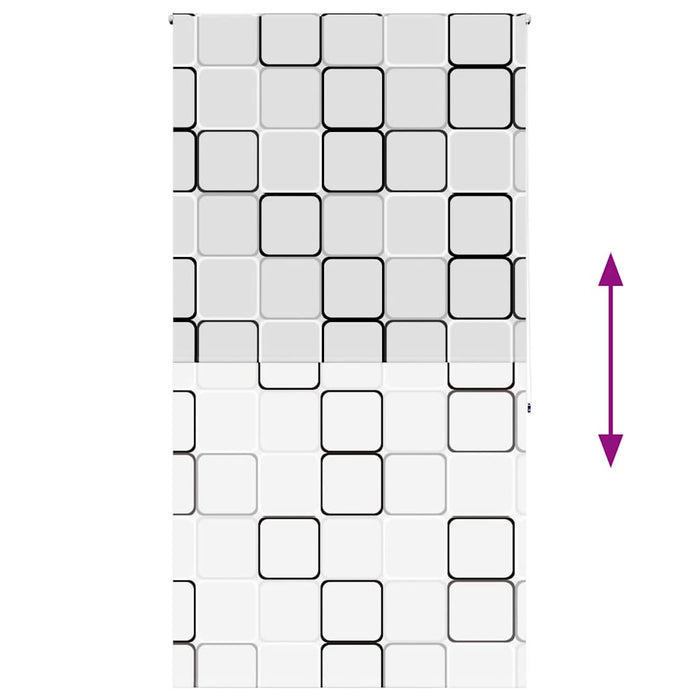 Jaluzea cu role de duș 140x240 cm lățime material 136 cm WALTI