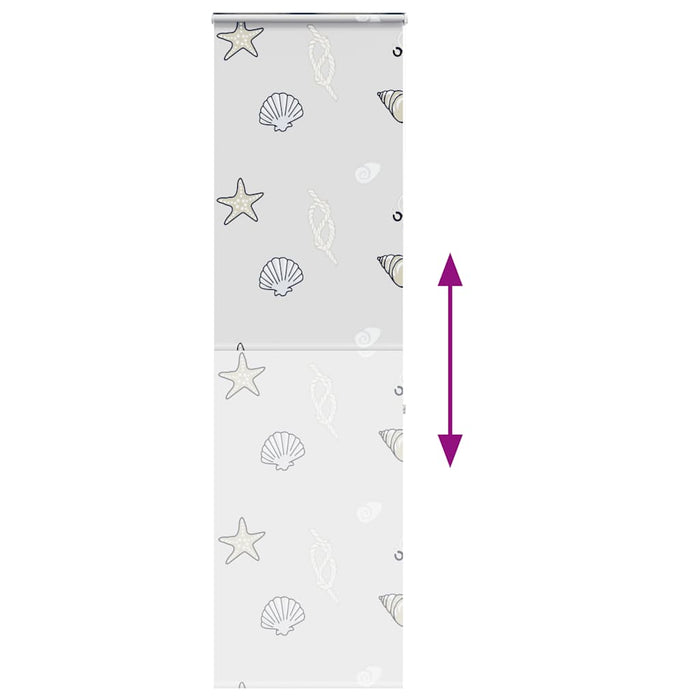 Jaluzea cu role de duș cu casetă 80x240 cm lățime material 76 cm WALTI