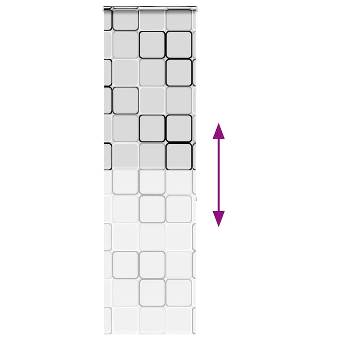 Jaluzea cu role de duș cu casetă 60x240 cm lățime material 56 cm WALTI
