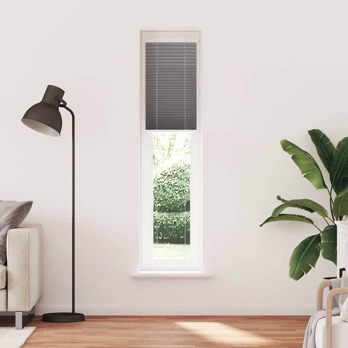 Jaluză plisată Antracit 50x200 cm Lățime țesătură 49,4 cm - WALTI WALTI