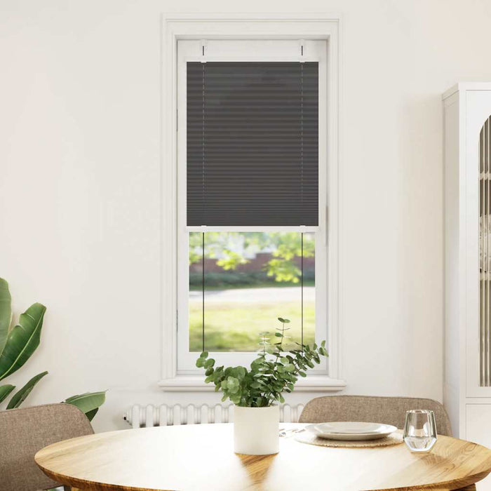 Jaluzea plisată negru 45x100 cm Lățime țesătură 44,4cm poliester WALTI