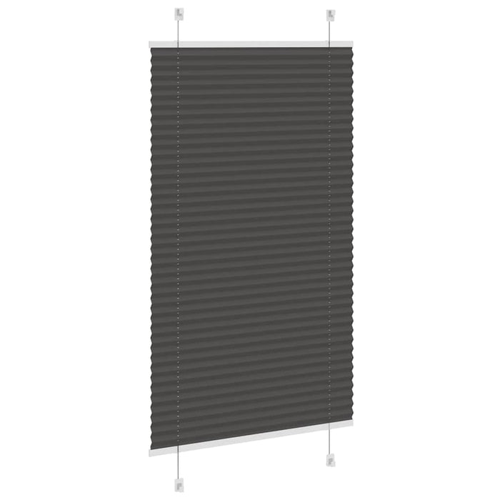 Jaluzea plisată negru 75x100cm Lățime țesătură 74,4 cm poliester WALTI