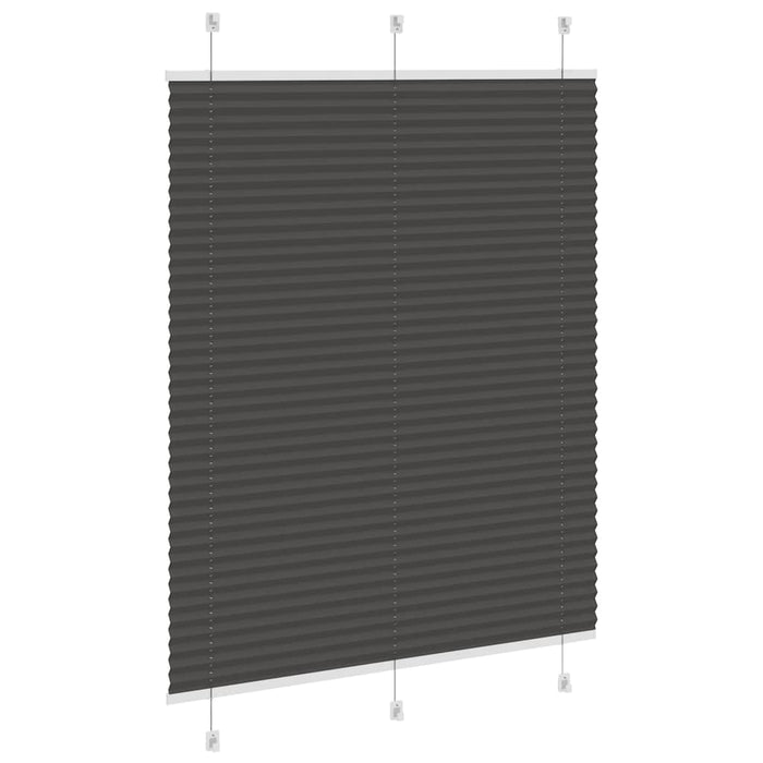 Jaluzea plisată negru 105x100 cm Lățime țesătură 104,4 cm WALTI